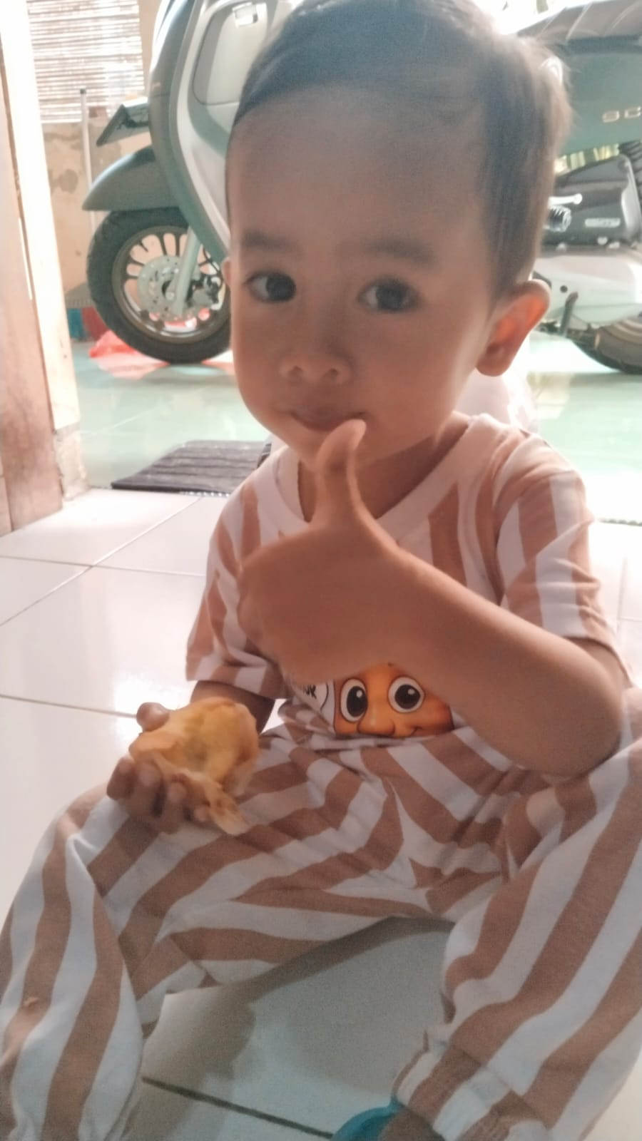 PMT Hari ke 18 balita puntuk atas nama radeva