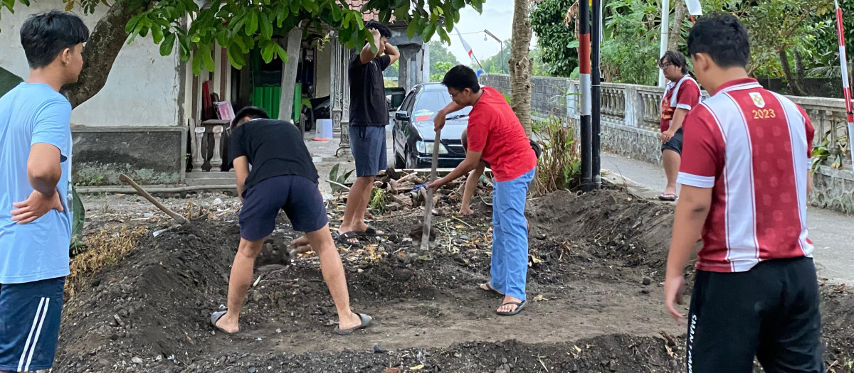 Keeja bakti pemuda untuknpersiapan lomba 17san dr dsn meces