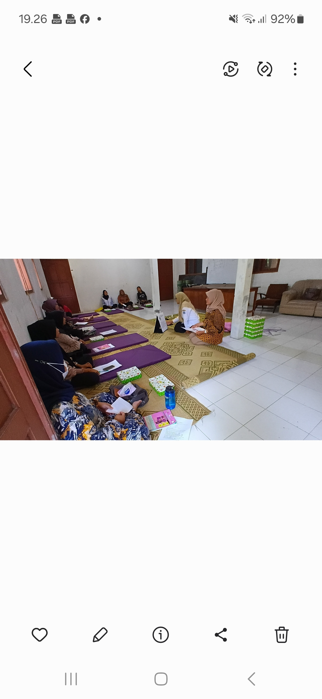 Kader sapen mendampingi klas bumil