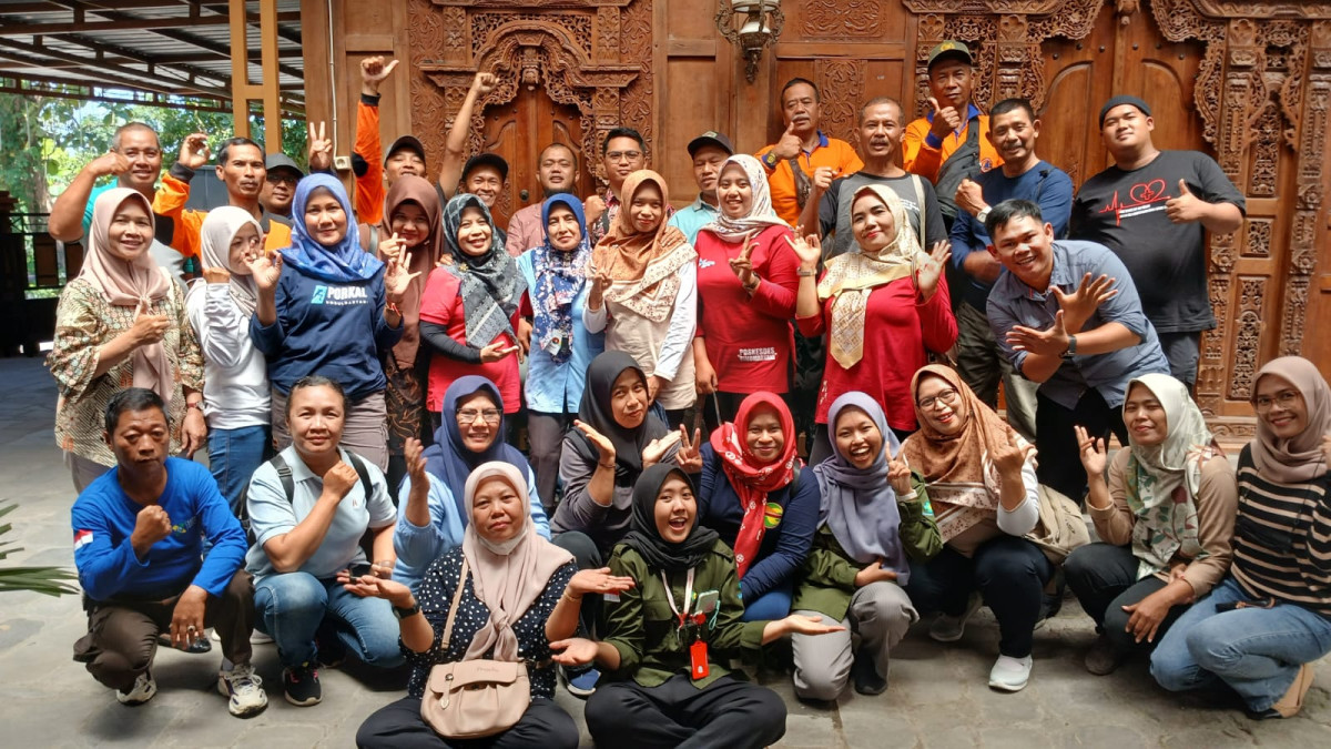 Kader sapen mengikuti bimtek gawat darurat bencana hari 1