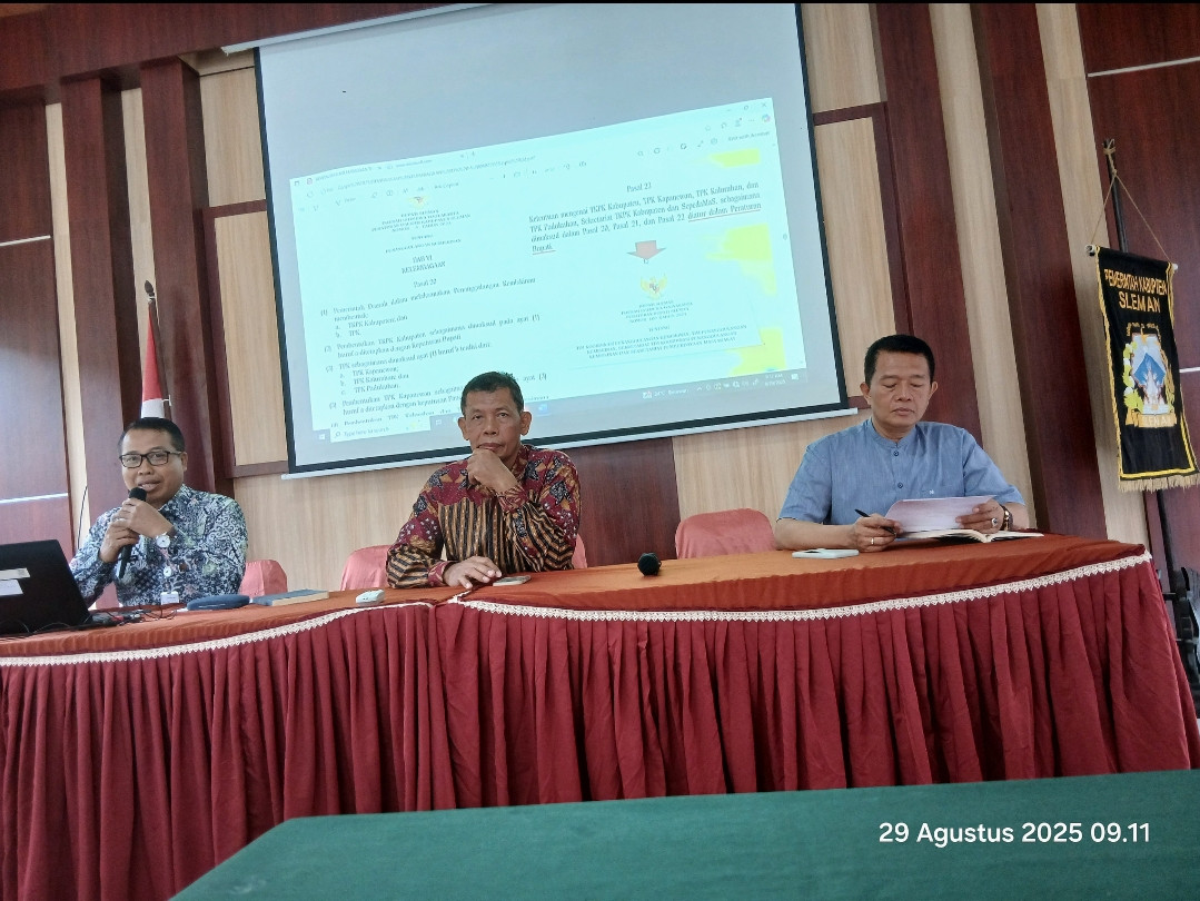 Kader cilikan menghadiri rakor tim penanggulangan kemiskinan kapanewon ngemplak