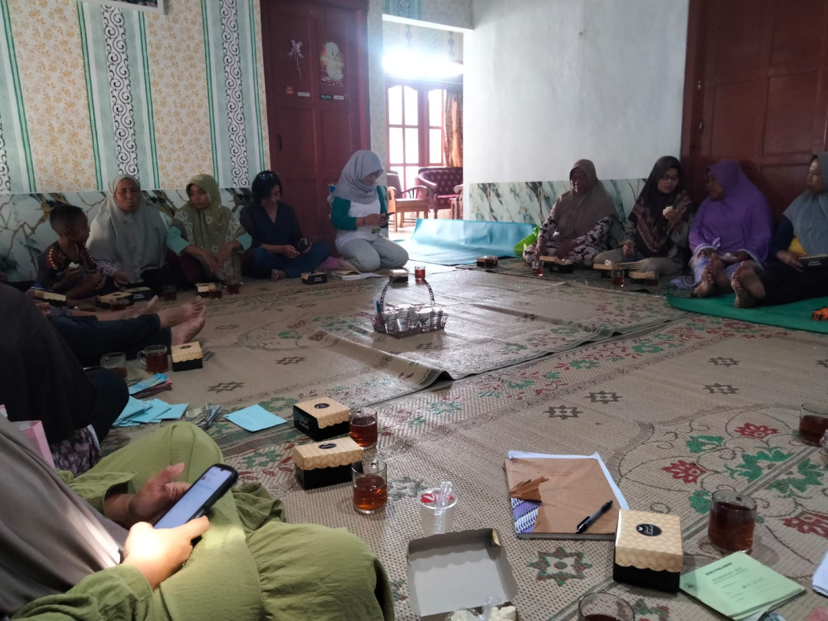 Pertemuan KWT Umbulrejeki di rumah ibu isti rejodani Puntuk