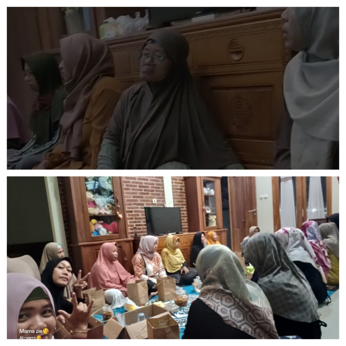 kunjungan warga kalisoro ke rumah warga pulnag umroh