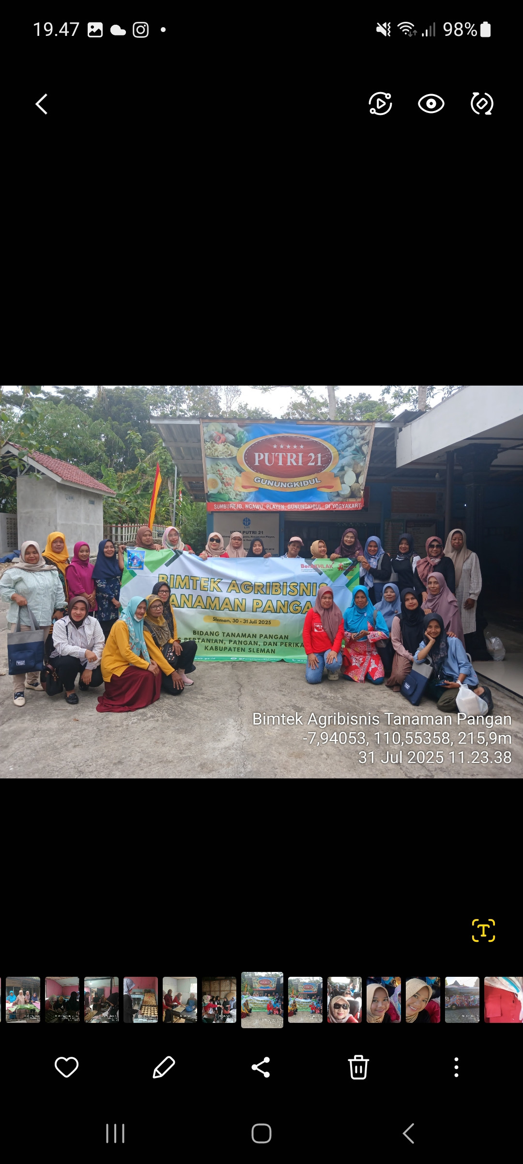 Peserta bimtek dusun sapen