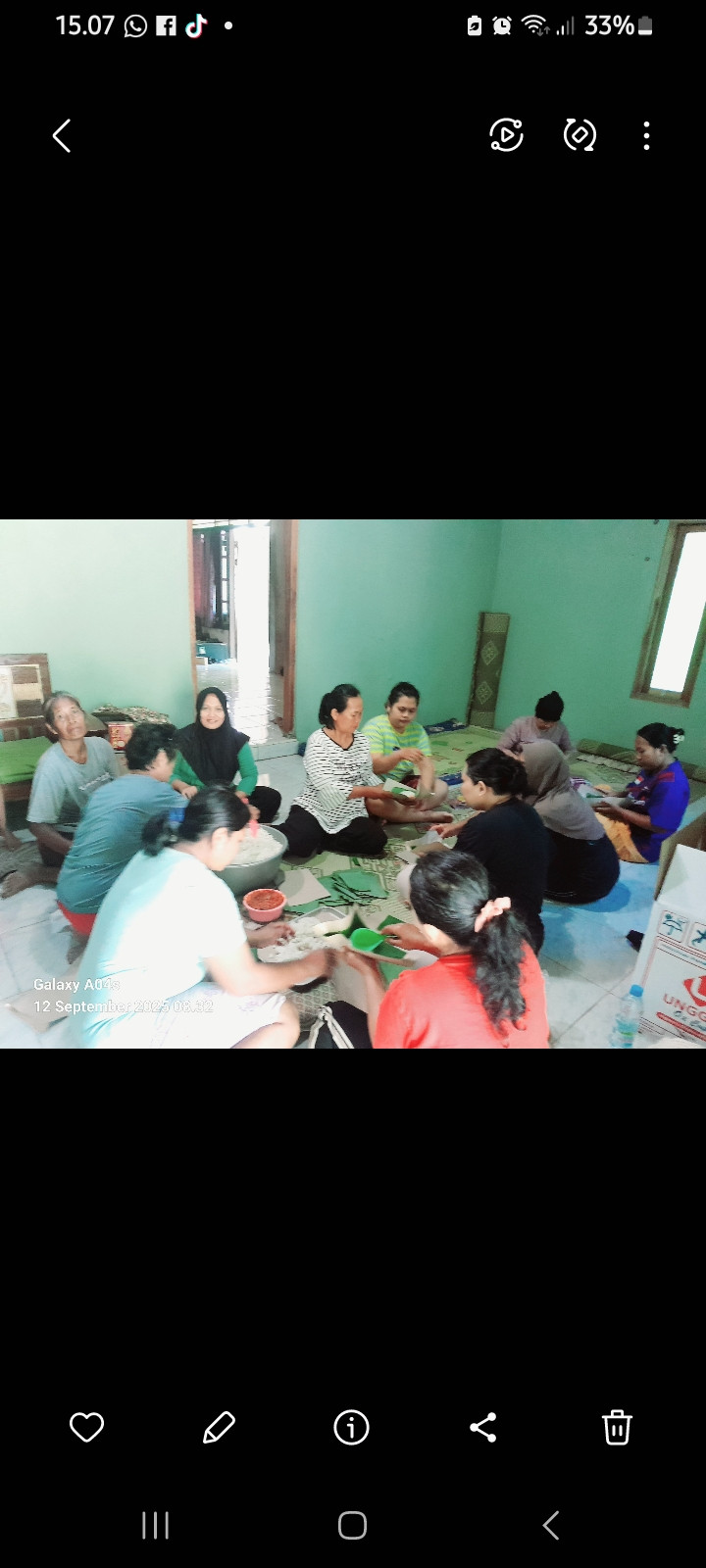 Pembuatan nasi jumat berkah ngemplak asem