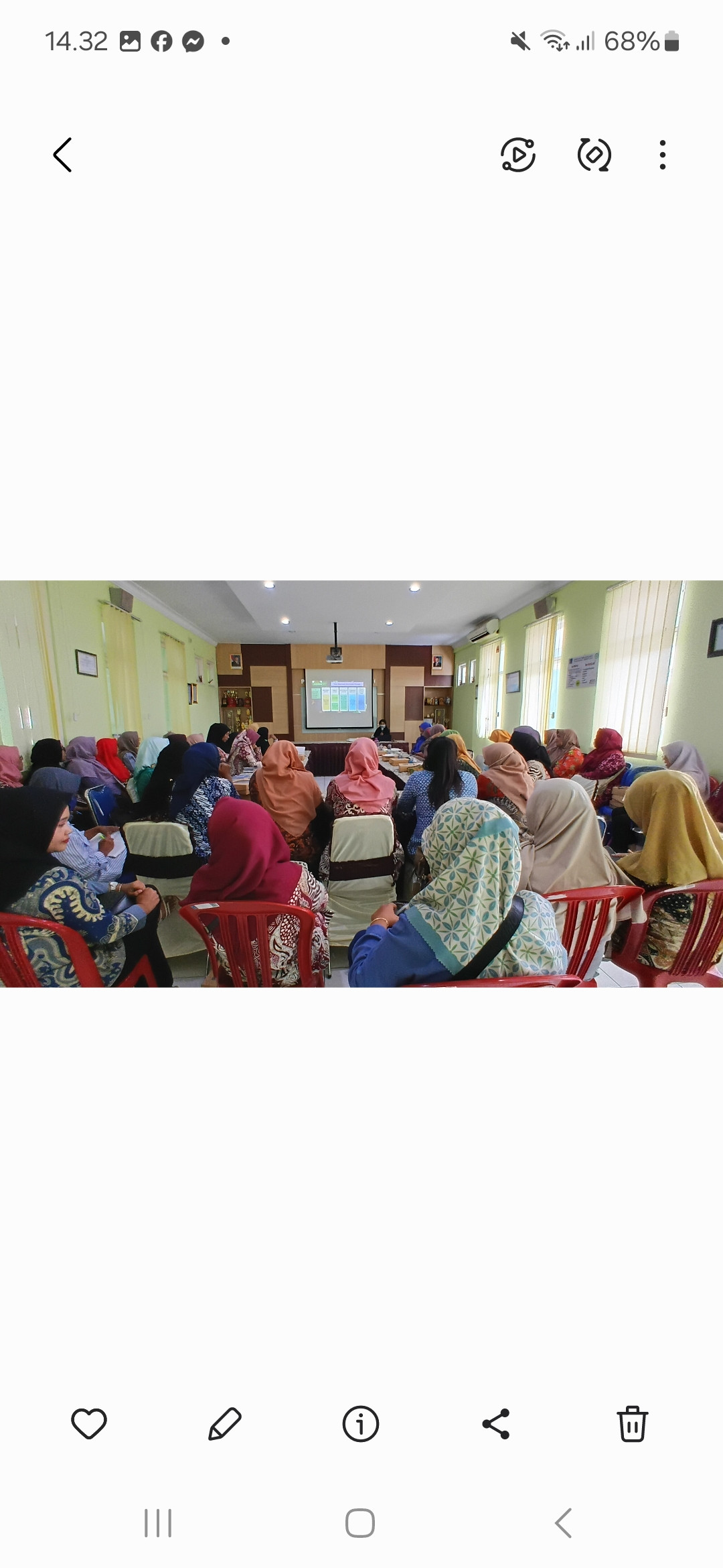 Kader sapen mengikuti pertemuan di pskms