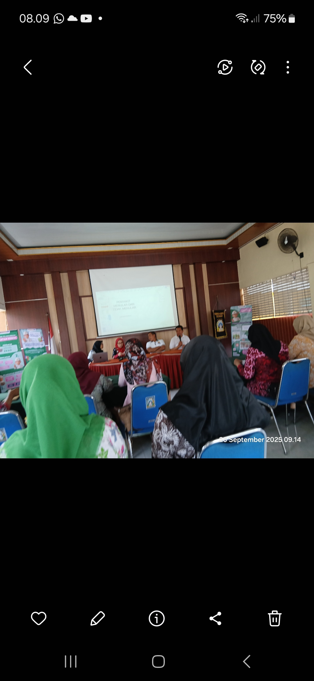 Kader cilikan menghadiri pertemuan gugu tugas kesehatan