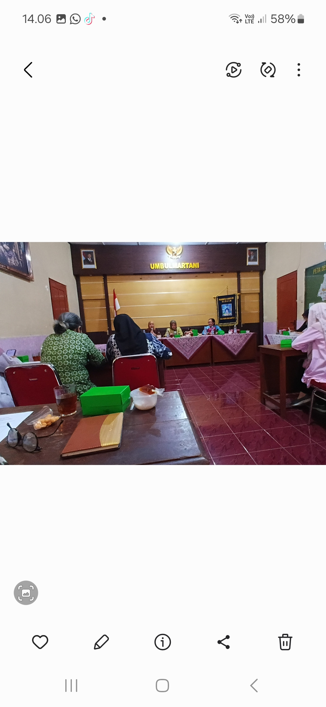 Kader sapen mengikuti PKK desa