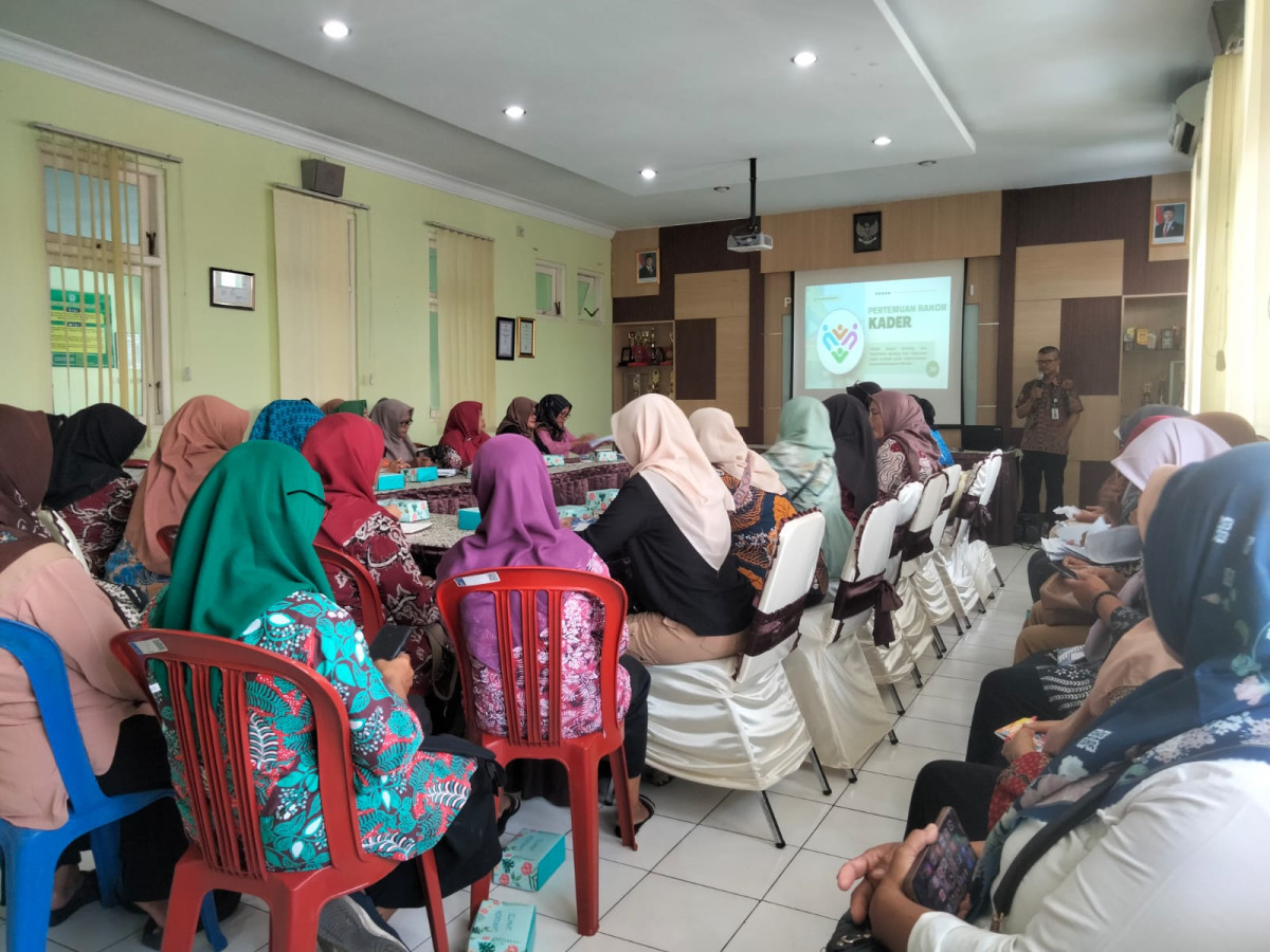 pertemuan rakor kader kesehatan puntuk di puskesmas