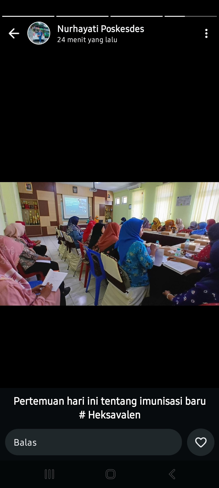 Rakor dipuskesmas oleh kader ngemplak asem