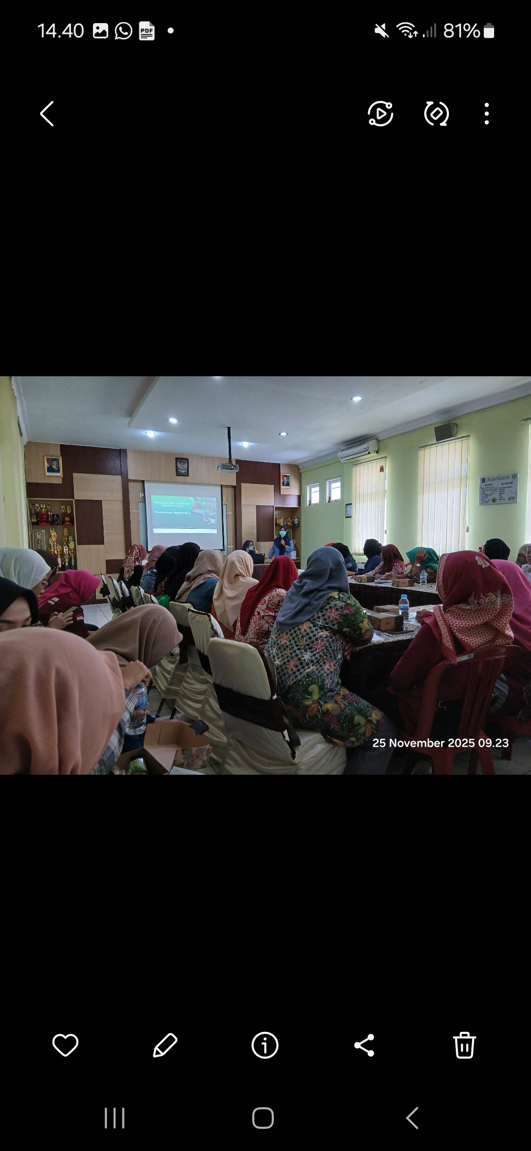 Kader cilikan menghadiri rakor kadee kesehatan