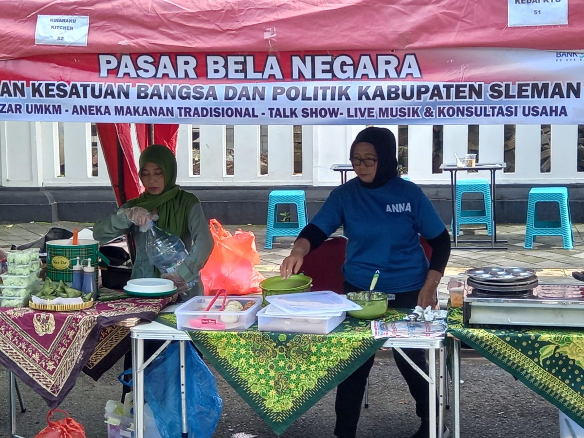 UMKM Degolan Mengikuti Pasar Bela Negara