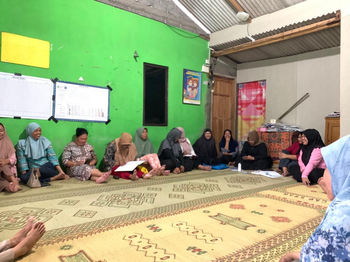 Pertemuan pkk tingkat RT 02 ,Dongkelsari Puntuk