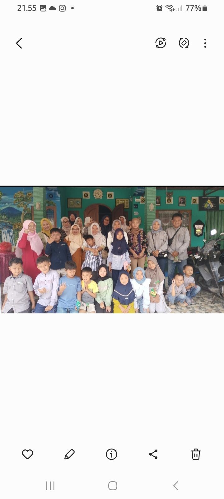 Silaturahmi ditempat ibu dwi ngemplak asem