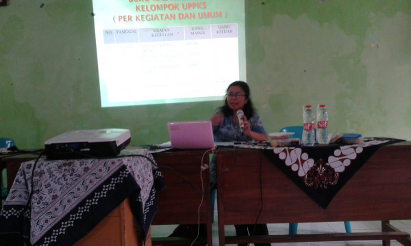 Pertemuan minilog kampung KB (Fasilitasi kelompok UPPKS)