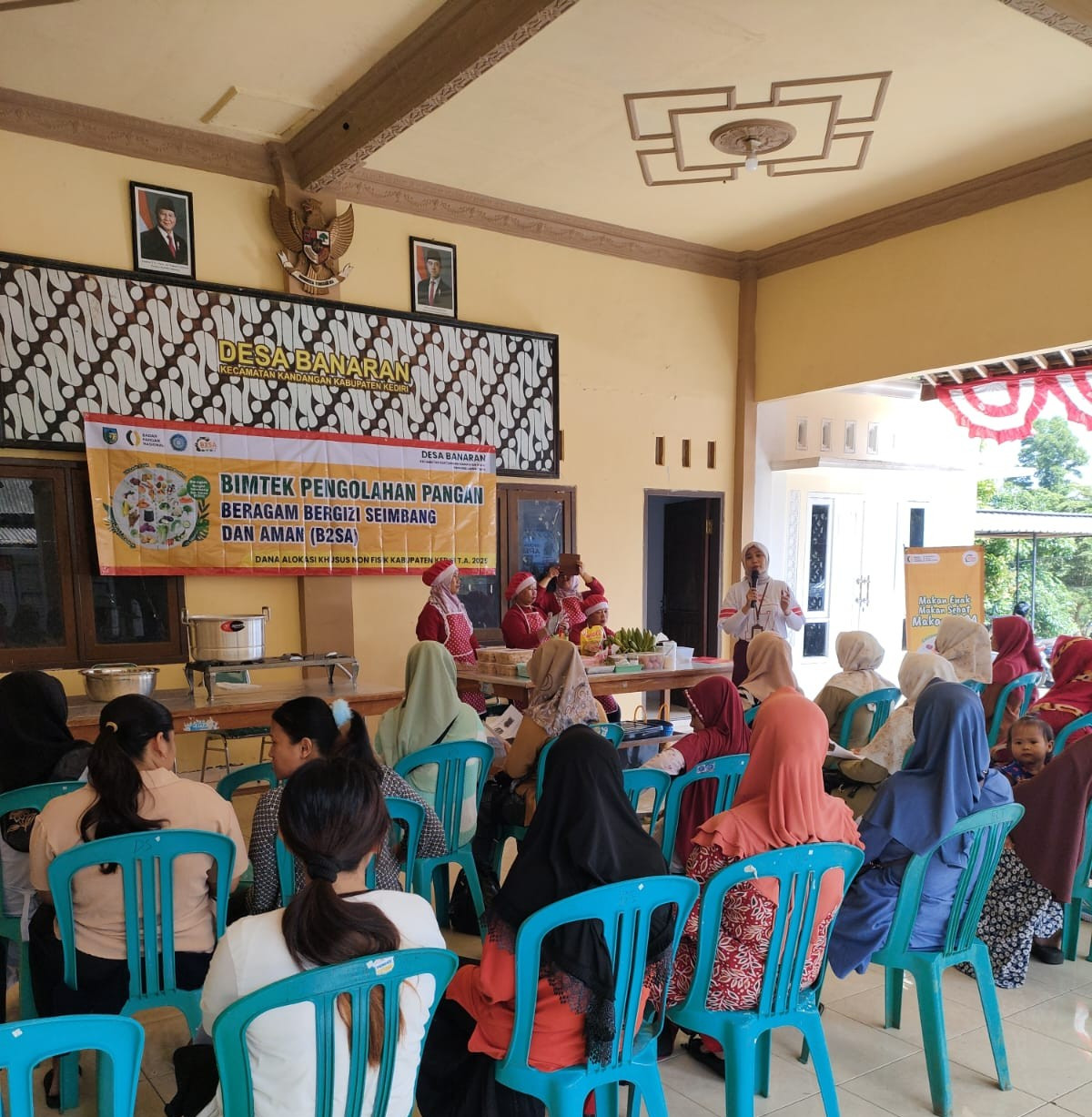 Bimtek pengolahan pangan  Beragam Bergizi Seimbang dan Aman ( B2SA)