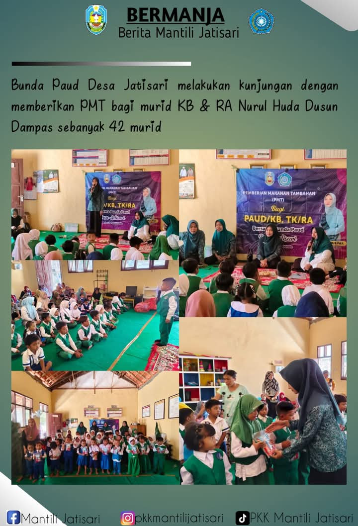 Pemberian PMT Paud dan Monev