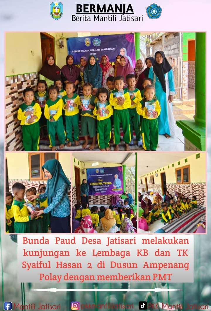 Pemberian PMT Paud dan Monev