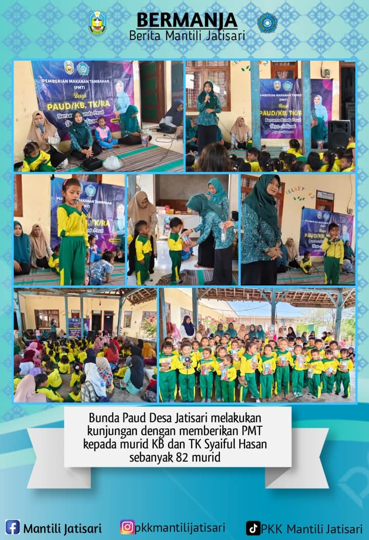 Pemberian PMT Paud dan Monev