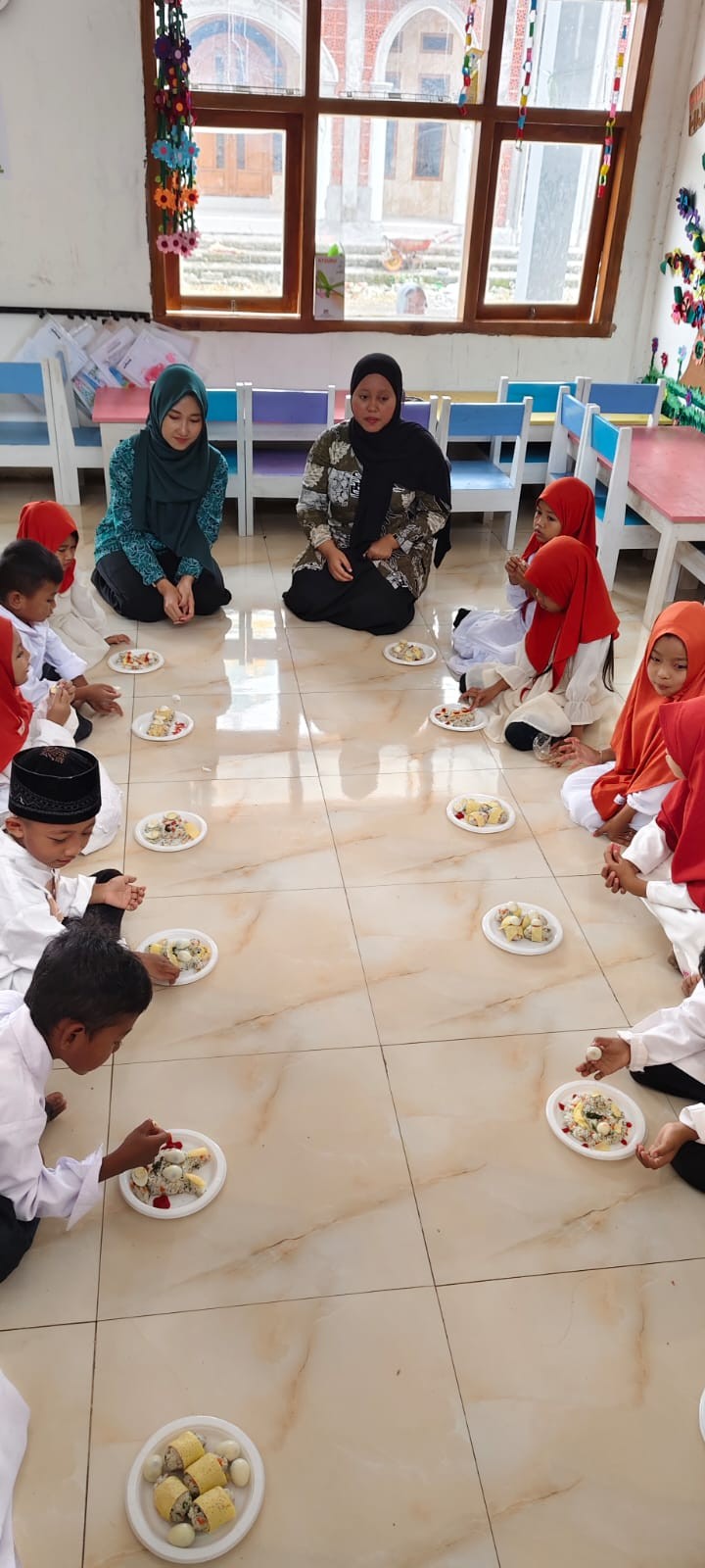 Dapur sehat atasi stunting  Di TK Dan KB Nurul Jadid jatisari 1