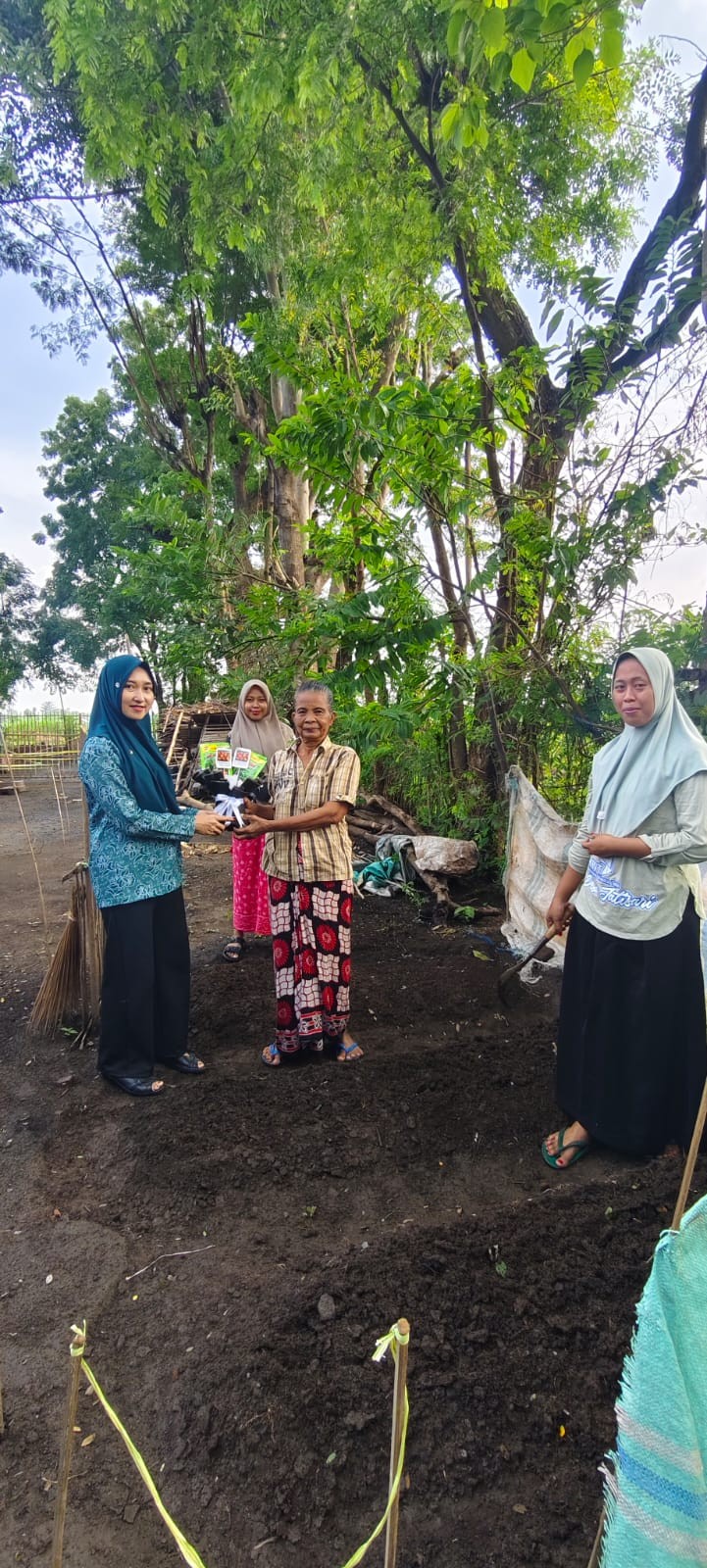 Pemberian bantuan bibit sayur mature pada balita beresiko stunting