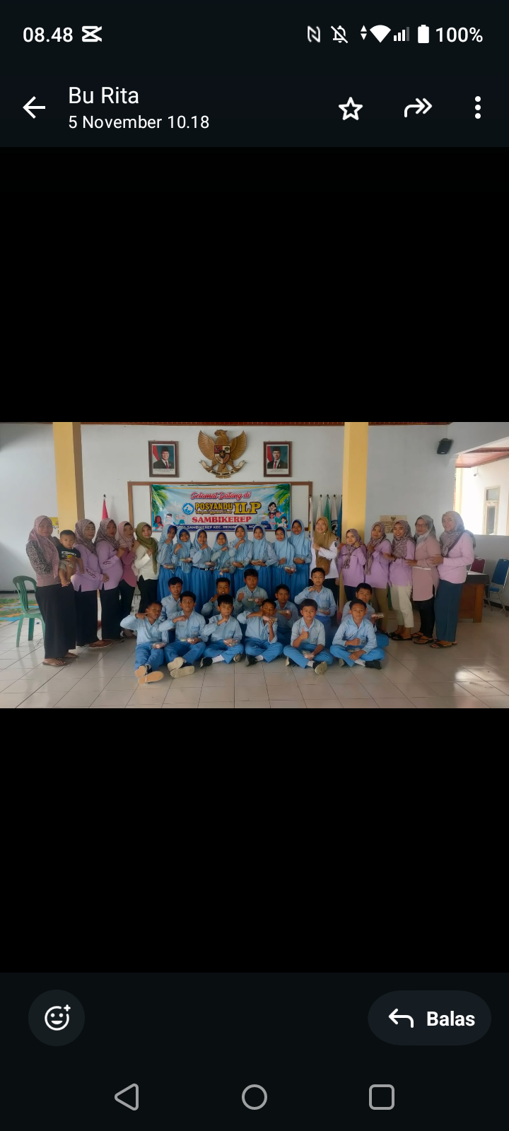 Melaksanakan posyandu aktif