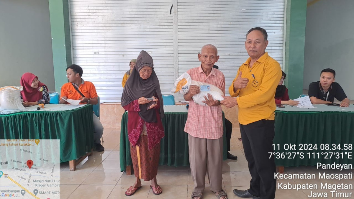 Penyaluran Bansos Beras