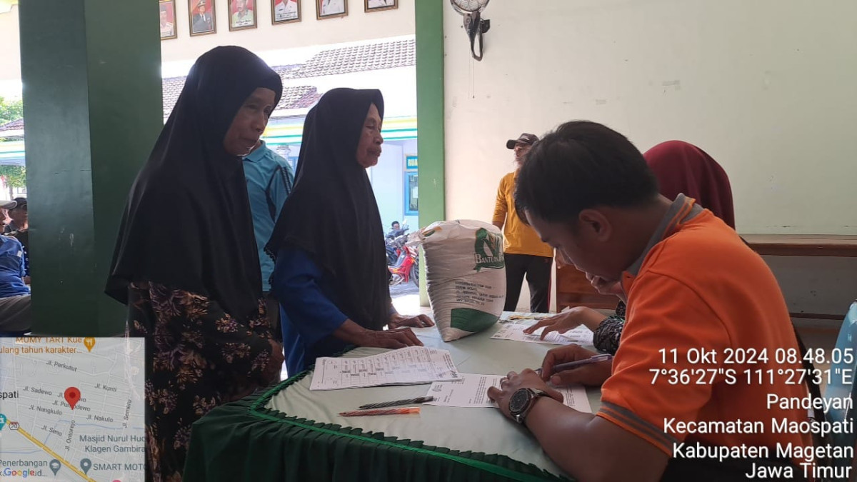 Penyaluran Bansos Beras