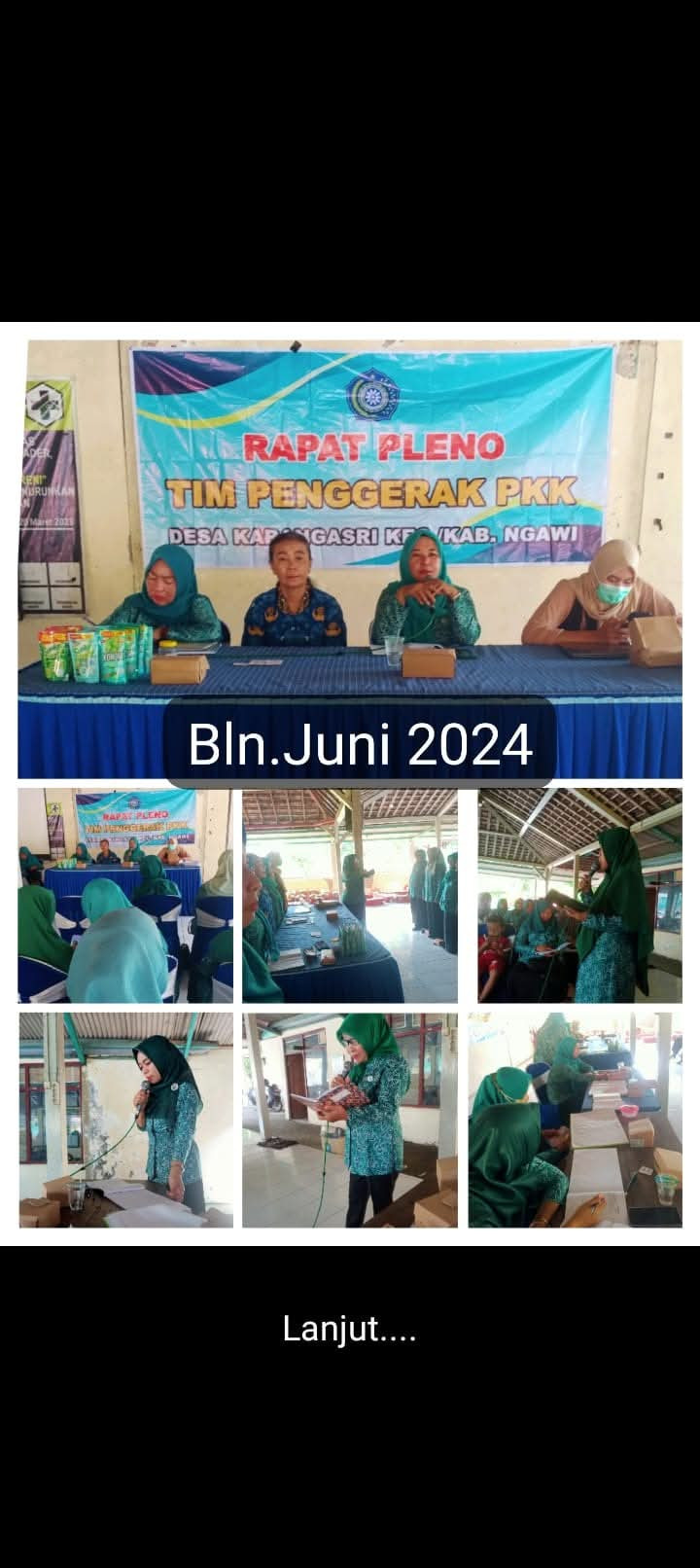 Rapat pleno PKK desa Karangasri