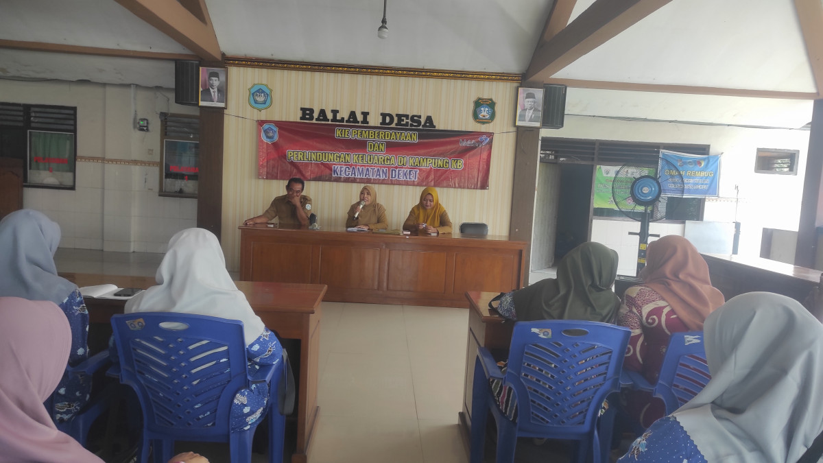 KIE  PEMBERDAYAAN DAN PERLINDUNGAN KELUARGA DI KAMPUNG KB KECAMATAN DEKET
