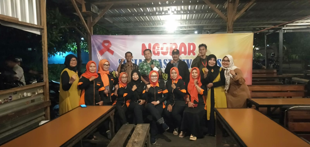 Ngobar bersama WPA kelurahan Kaliombo