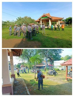 Apel dan Kerja Bakti Linmas