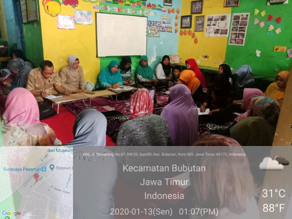 Pertemuan Paguyuban PPT Kec.Bubutan Jan'2020
