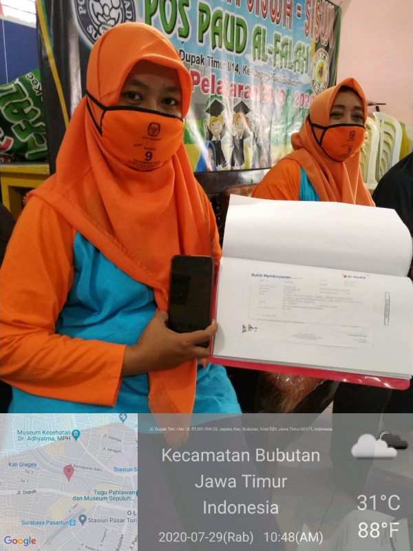 Pelaporan Monev Online langsung di Lokasi PPT Al-Falah 