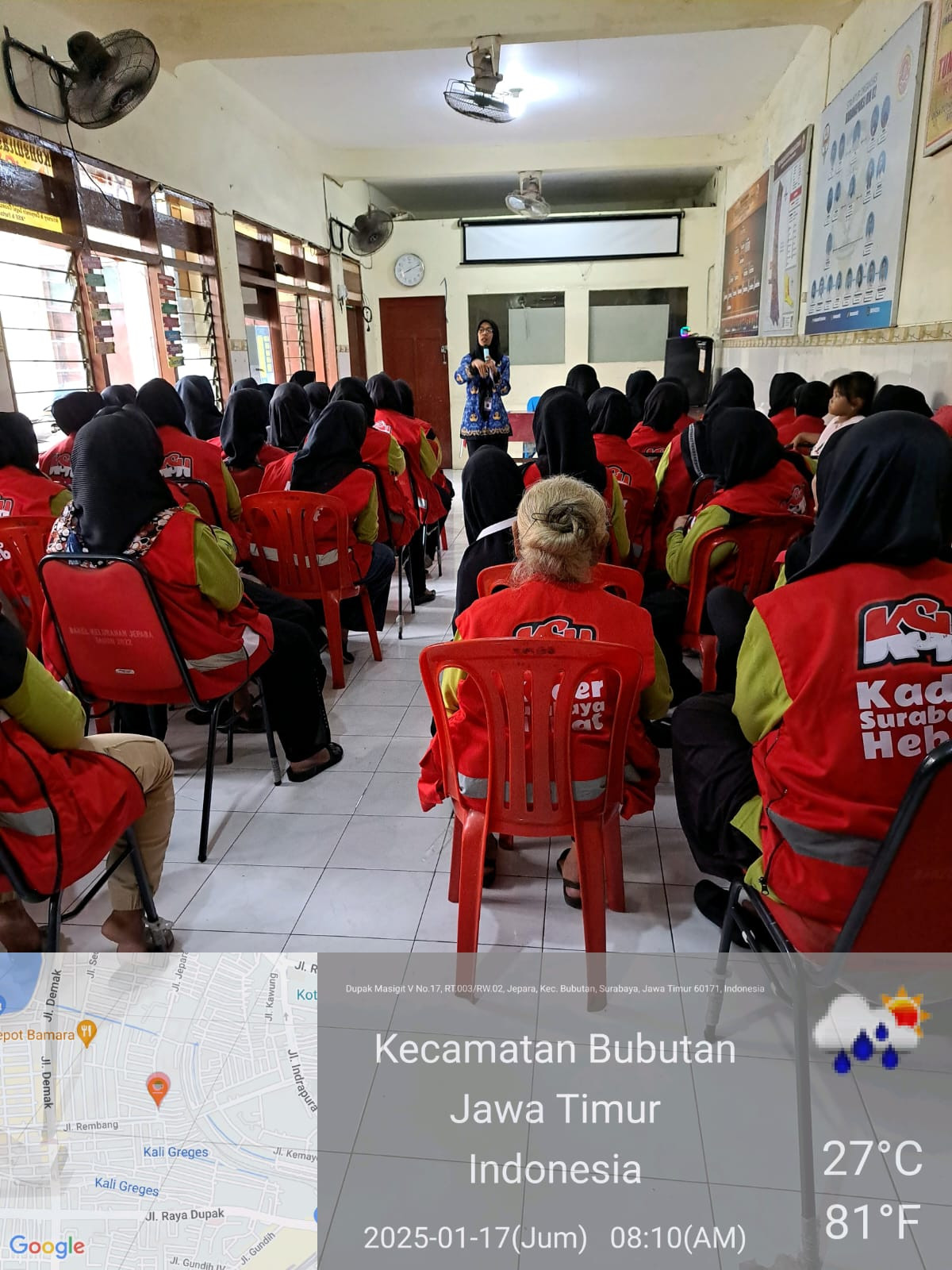 Pendampingan dari pihak Puskesmas Tembok Dukuh