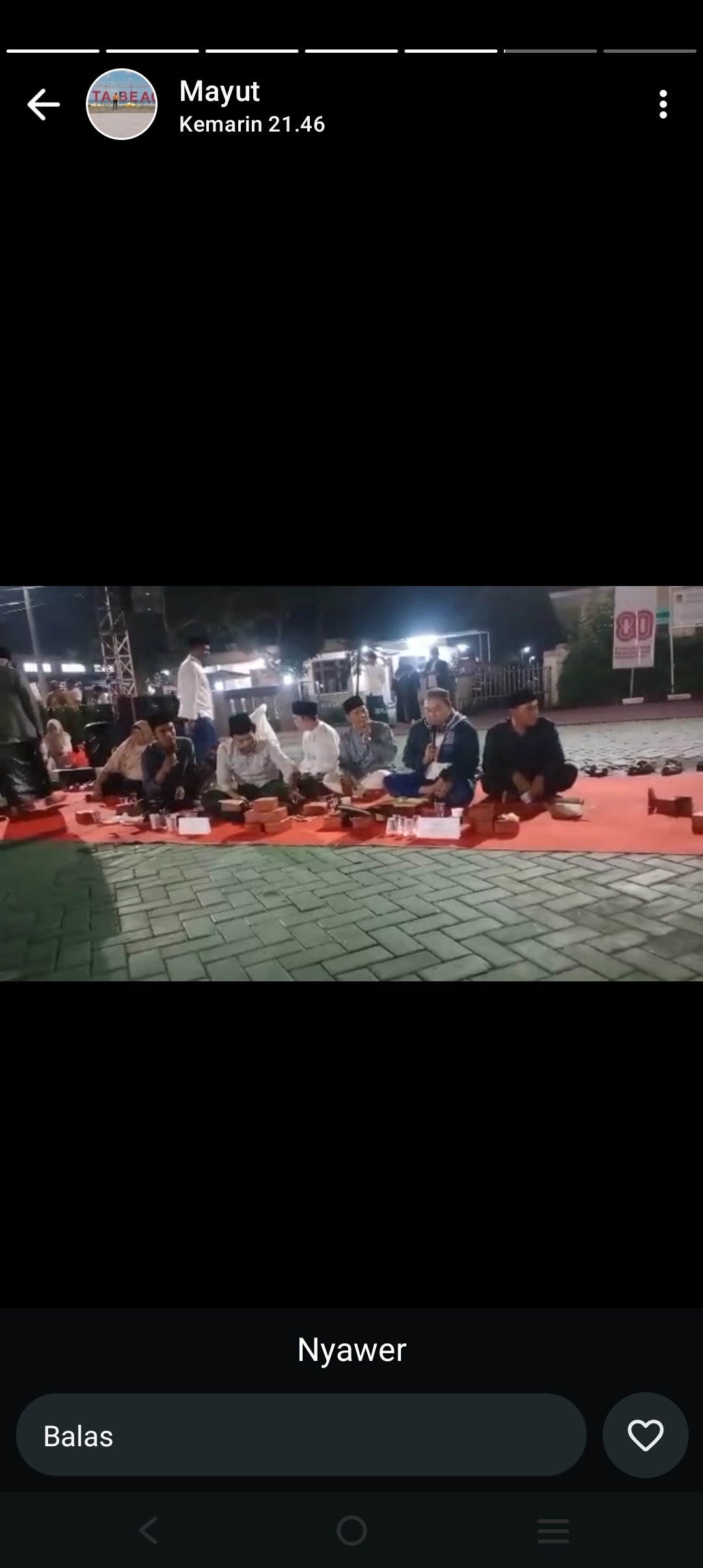 Tadyakuran mrnyambit kemerdekaan.