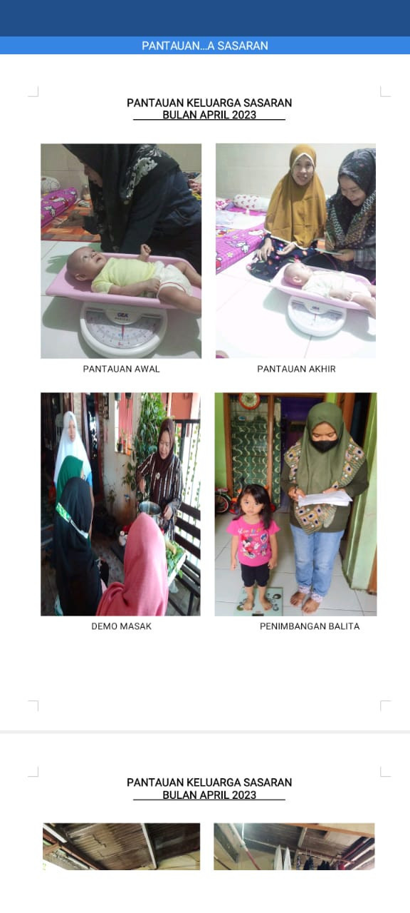 Pendampingan keluarga bunipas, baduta dan balita
