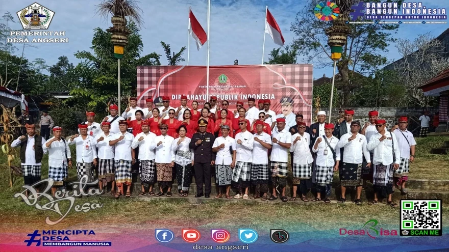 Semarak Peringatan HUT RI ke-80 di Baturiti, Desa Angseri Raih Kado Istimewa