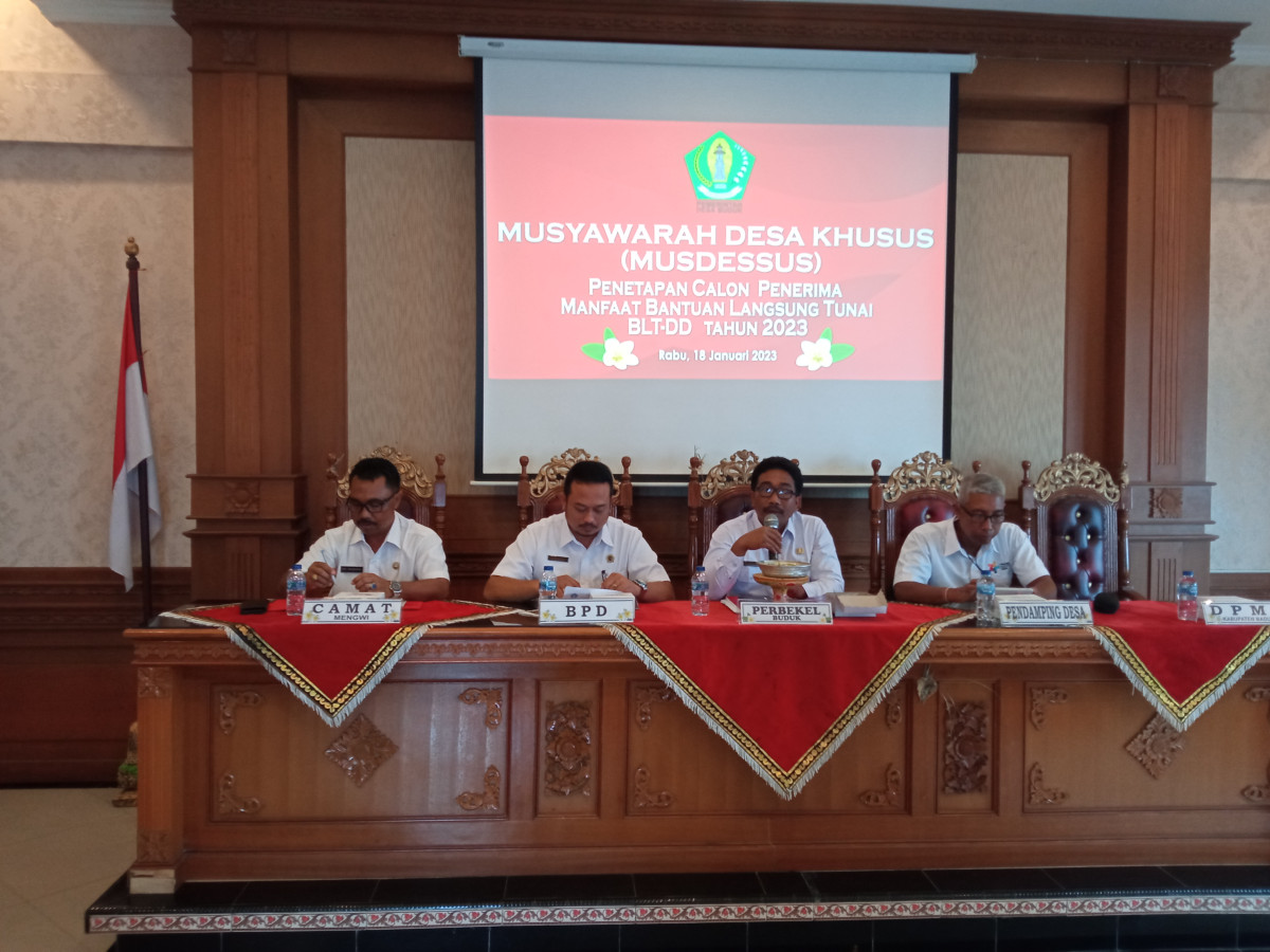 MUSDES PENETAPAN BLT