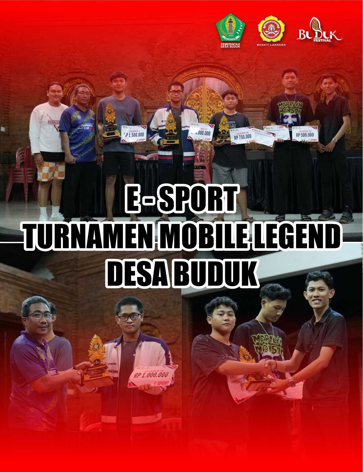 E-Sport Turnamen Mobile Legend antar banjar di Desa Buduk