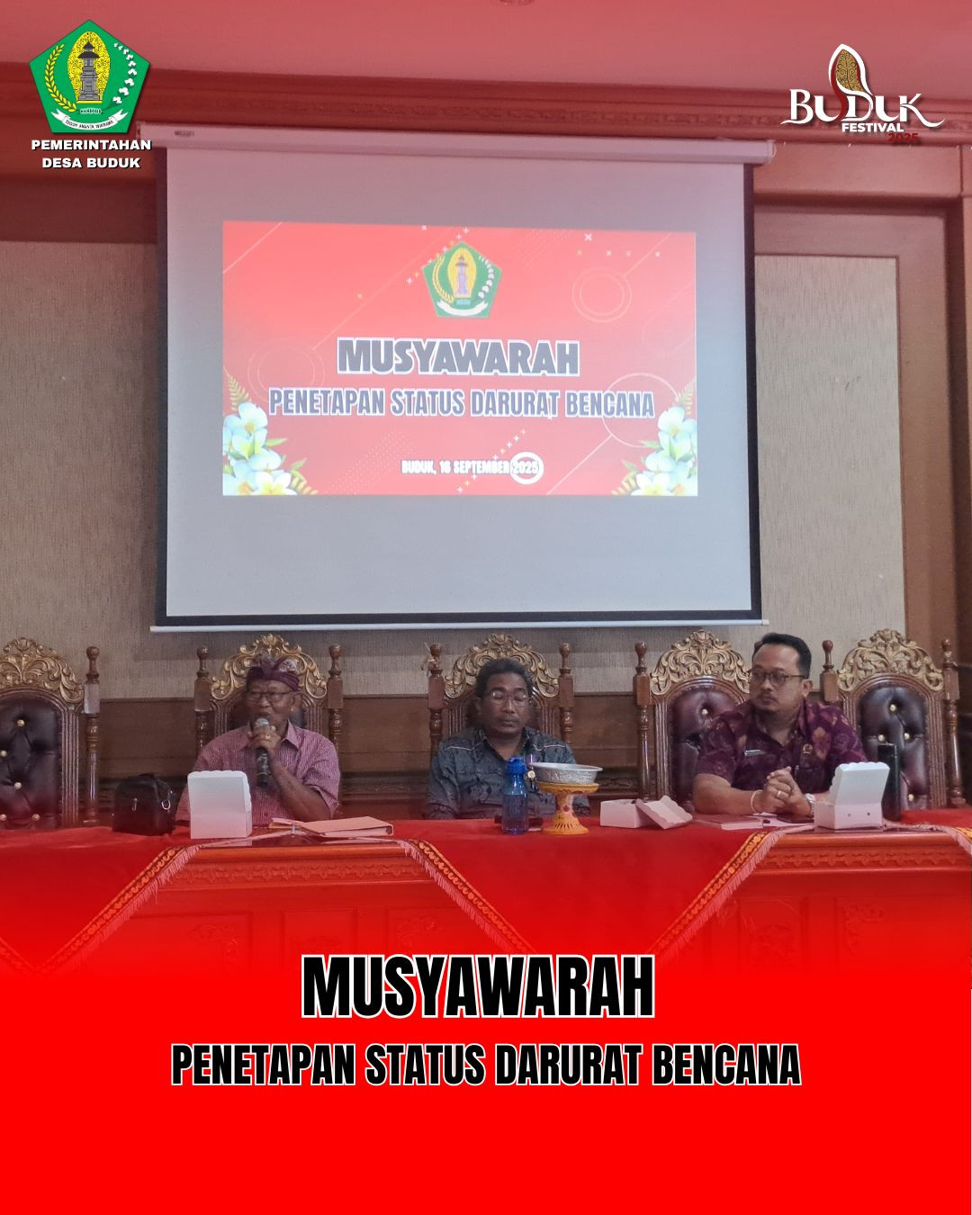 Musyawarah Penetapan Status Darurat Bencana