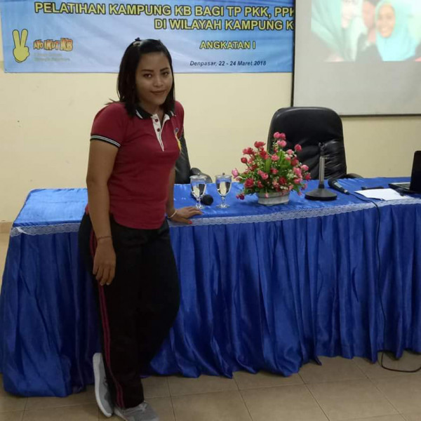 Pokja kampung kb sedang mengikuti pelatihan di Balatbang