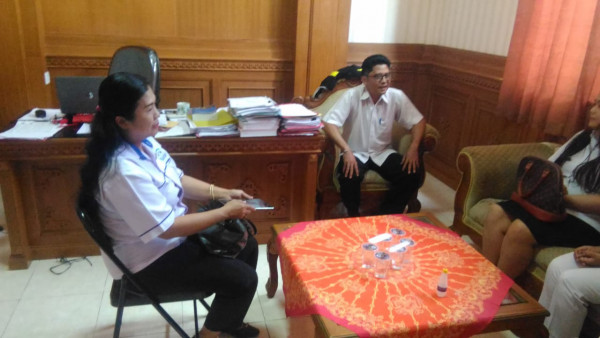 Duta Genre melakukan koordinasi dengan Pokja Kampung KB Penarunga