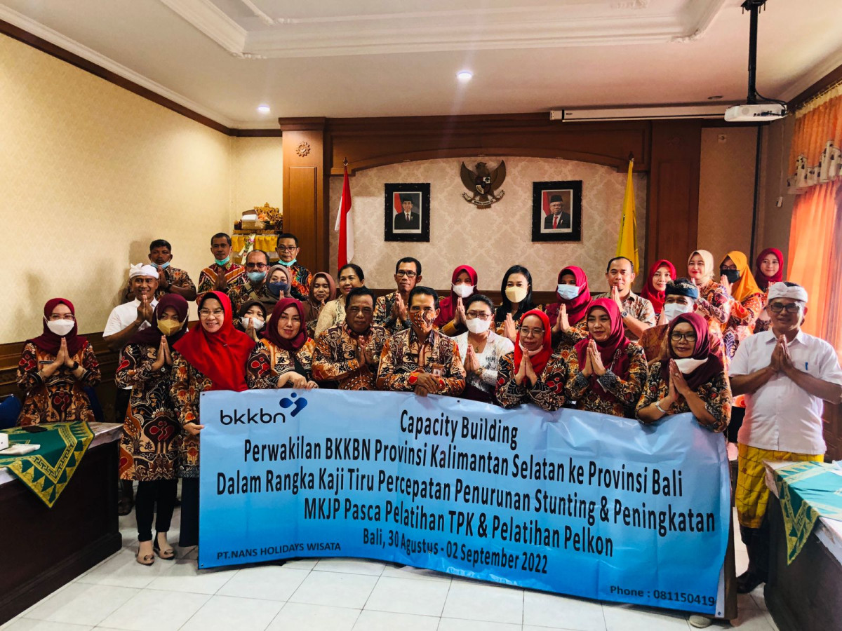 Menerima kunjungan tamu dari Perwakilan BKKBN Provinsi kalimantan Selatan  dalam Rangka Kaji Tiru Percepatan Penurunan Stunting di kamlung KB Penarungan