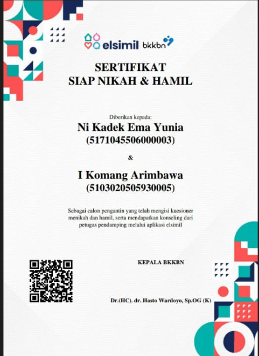 Kader TPK Desa Penarungan mendampingi Calon Pengantin