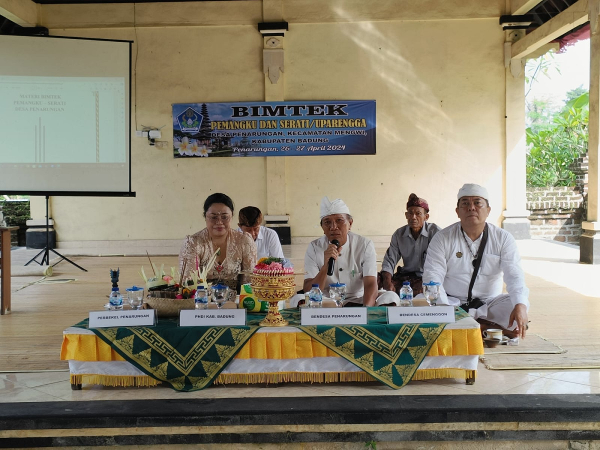 Bimbingan Teknis Pemangku dan Serati/Uparengga