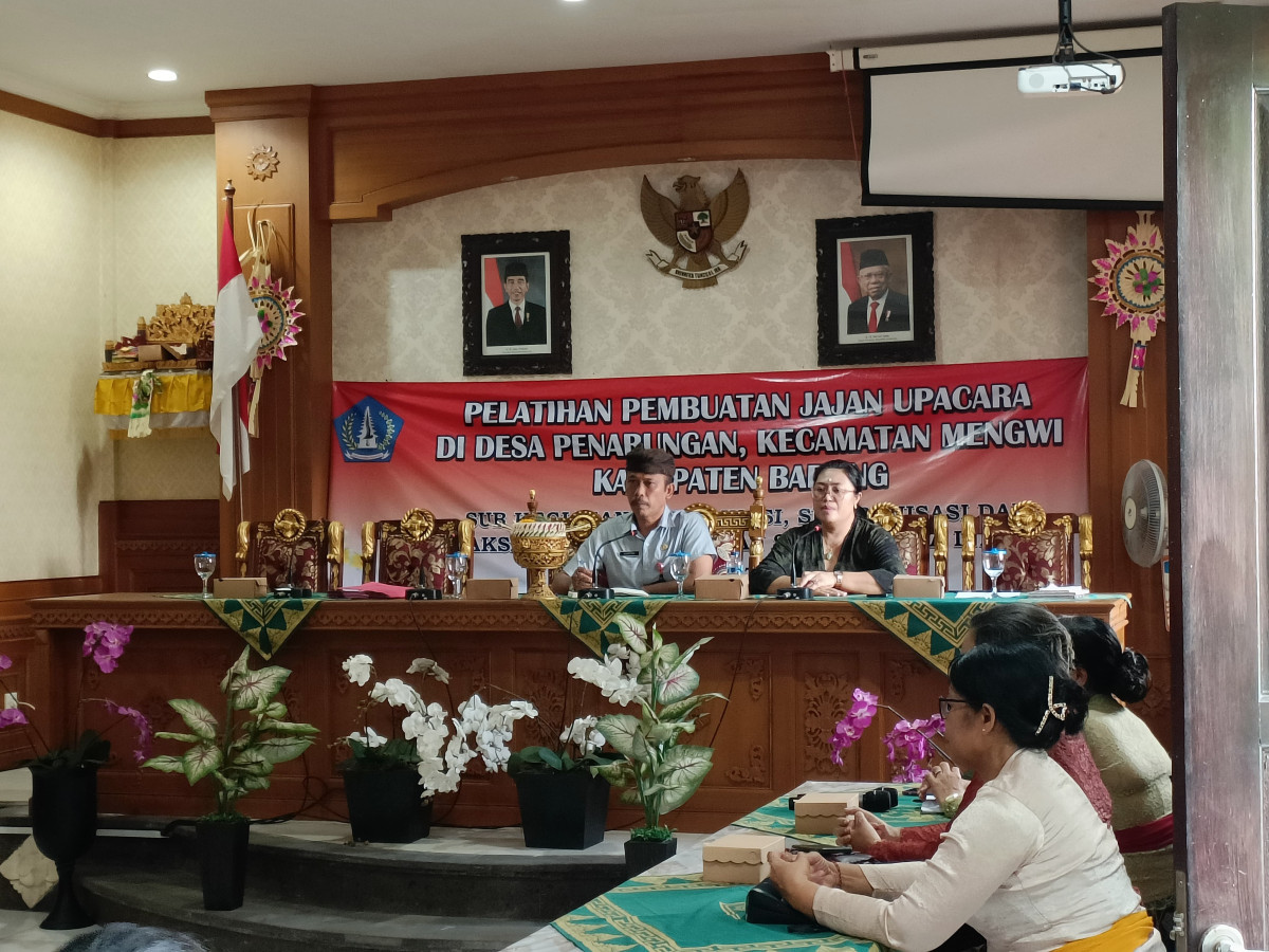 Pelatihan pembuatan Jajan Upakara