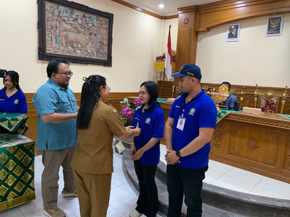 Pelaksanaan pelepasan Mahasiswa KKN Poltekkes Kemenkes Denpasar serta Penerimaan KKN Universitas Udayana