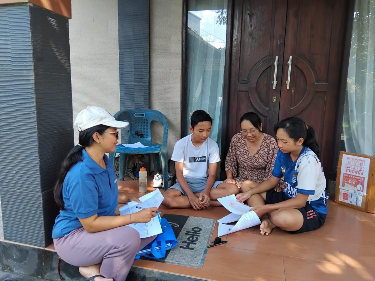 Dokumentasi saat pemberian pembinaan