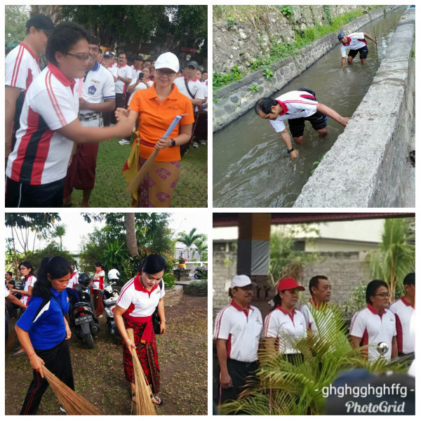 Gerakan Serentak ( GERTAK) Badung Bersih di Desa Dalung